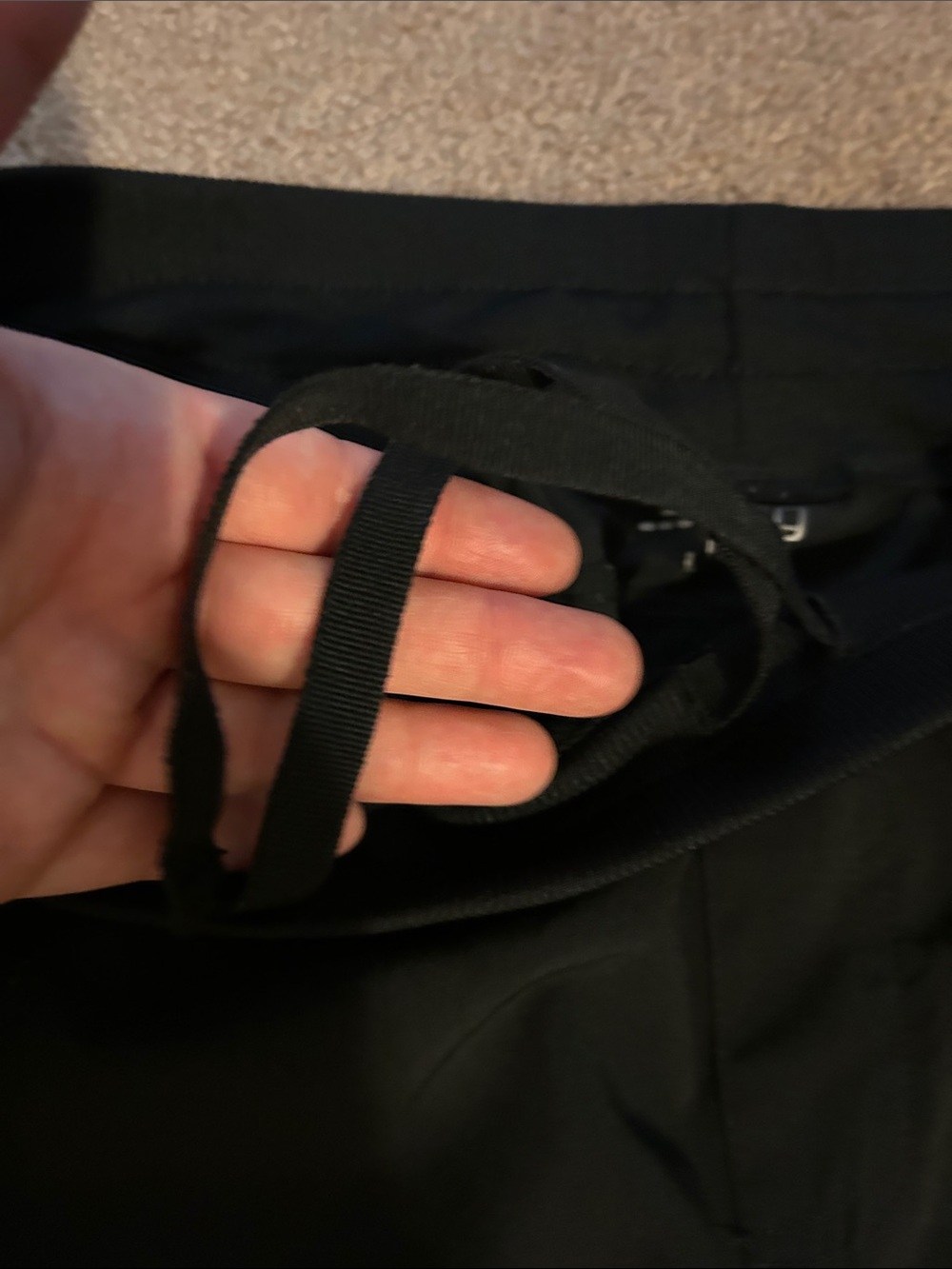 bcg Black Capri Drawstring Hem Active Pants - Picture 2 of 6